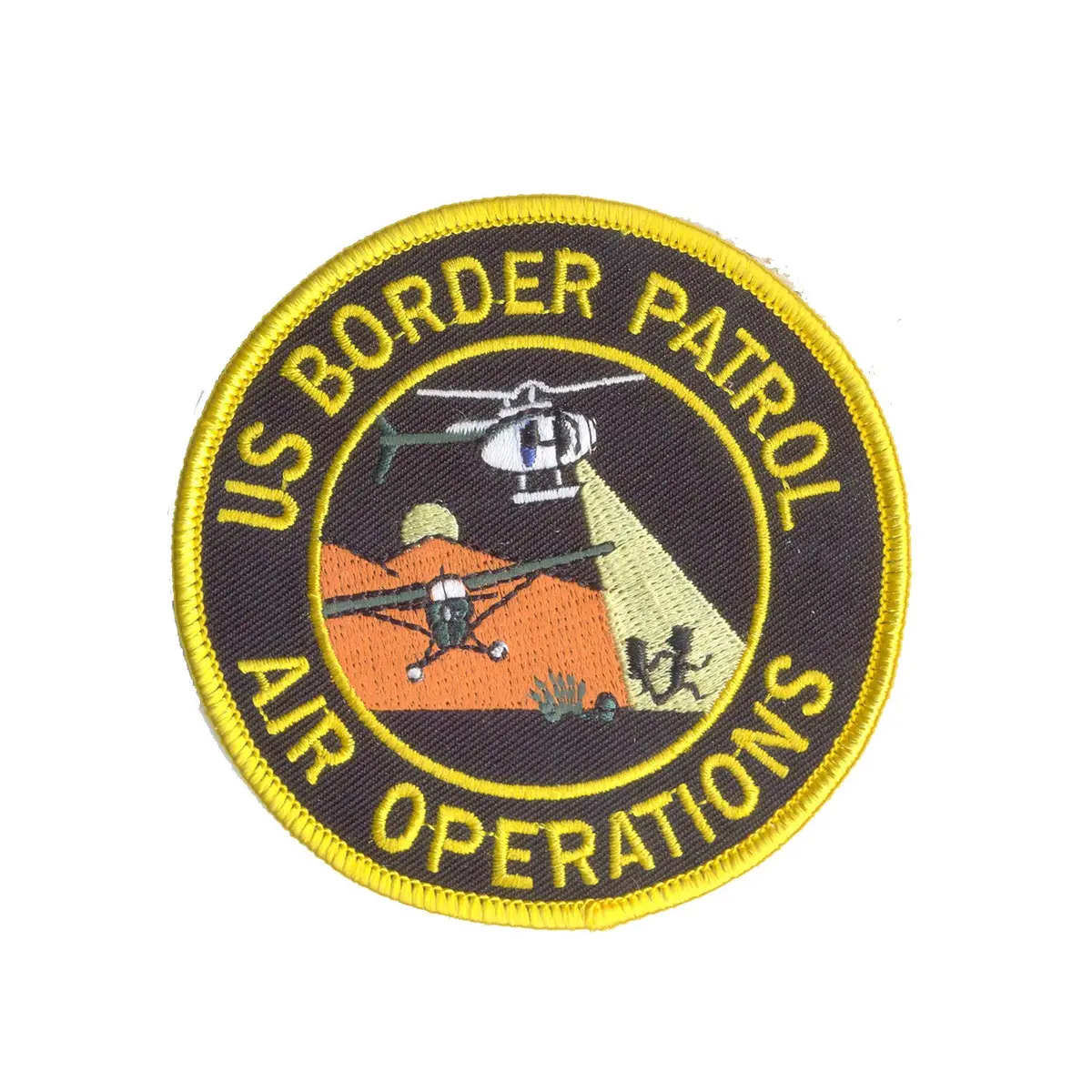 Original Us Border Patrol Air Operations (Running Man) Patch 1