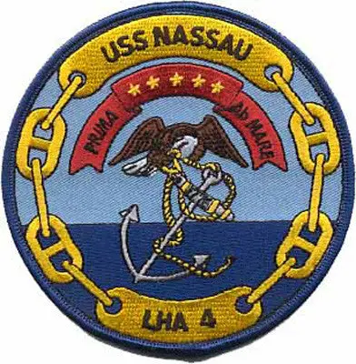 Officially Licensed Us Navy Uss Nassau Lha-4 Patch 1