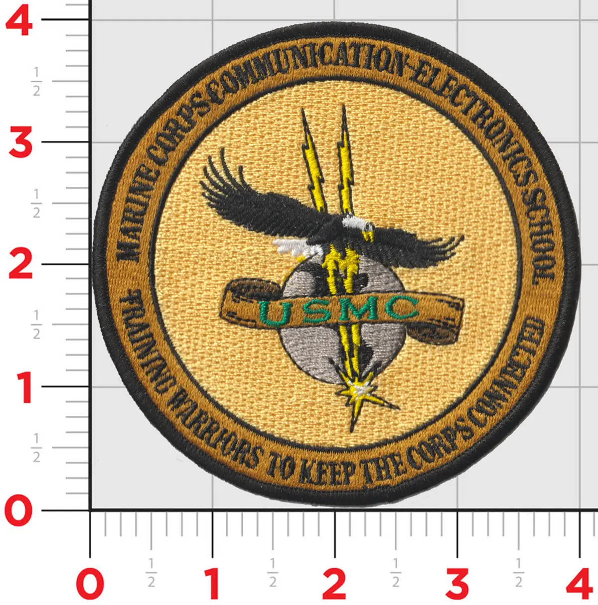 Officially Licensed Usmc Communications & Electronics Mcces School Patch 1