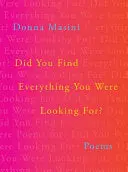 [05/12/26] Masini, Donna: Did You Find Everything You Were Looking For? (Hb) 1