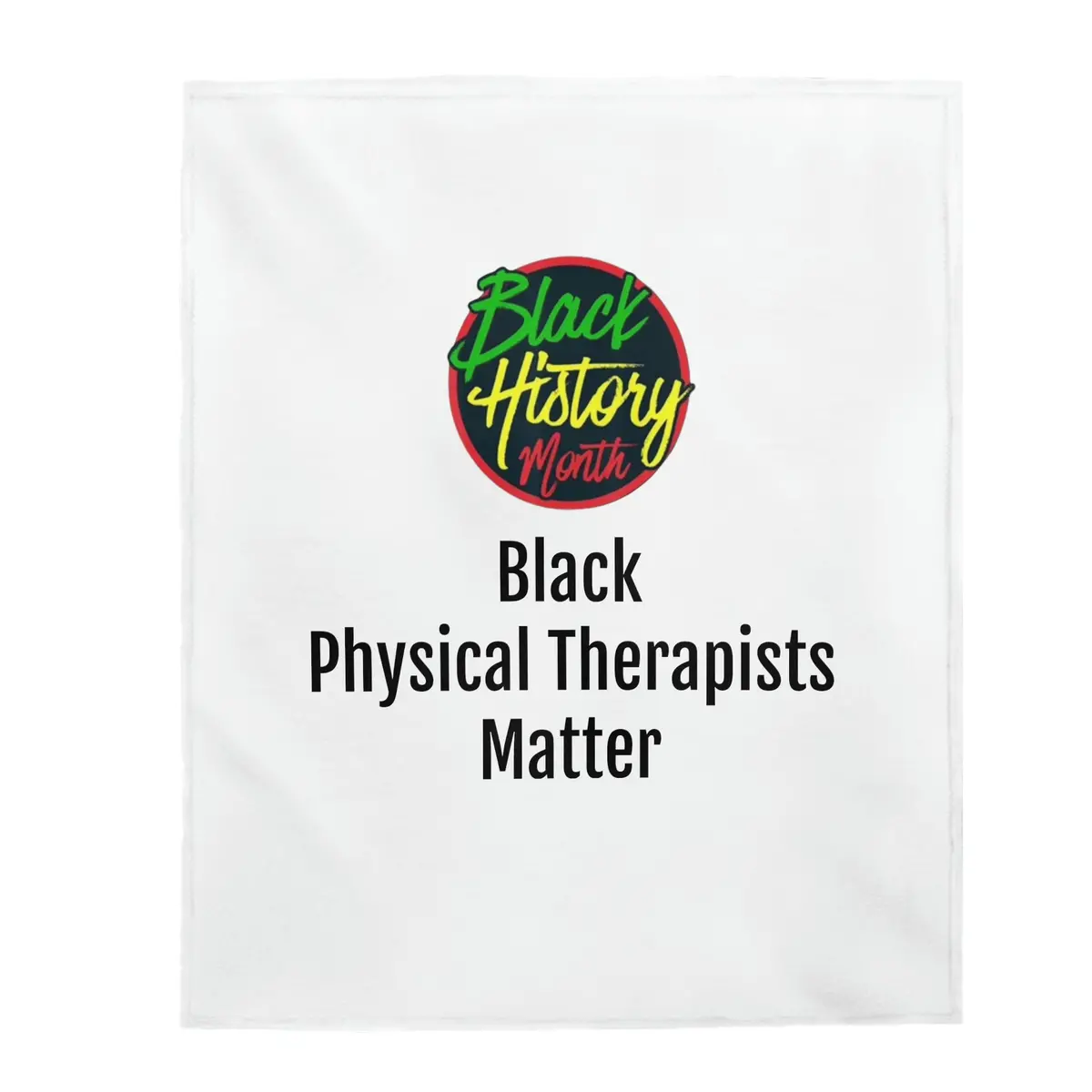 Black Physical Therapists Matter Plush Blanket 1