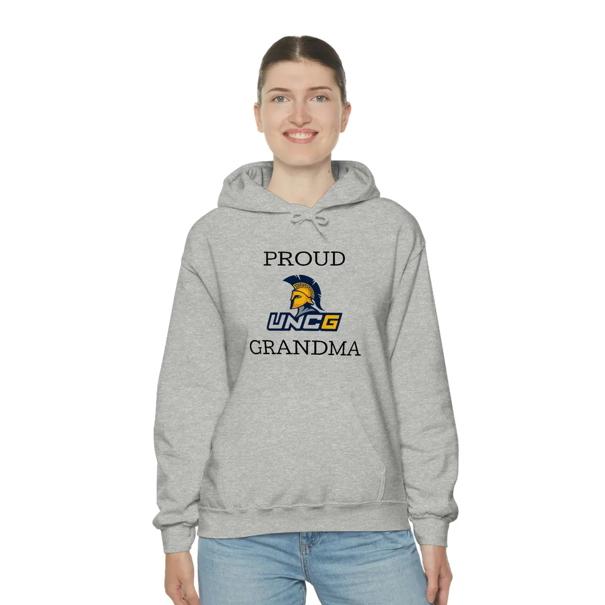 Proud Uncg Grandma Hooded Sweatshirt 1