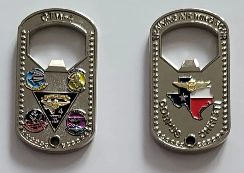 Officially Licensed Training Wing Tw-4 Bottle Opener Coin 1