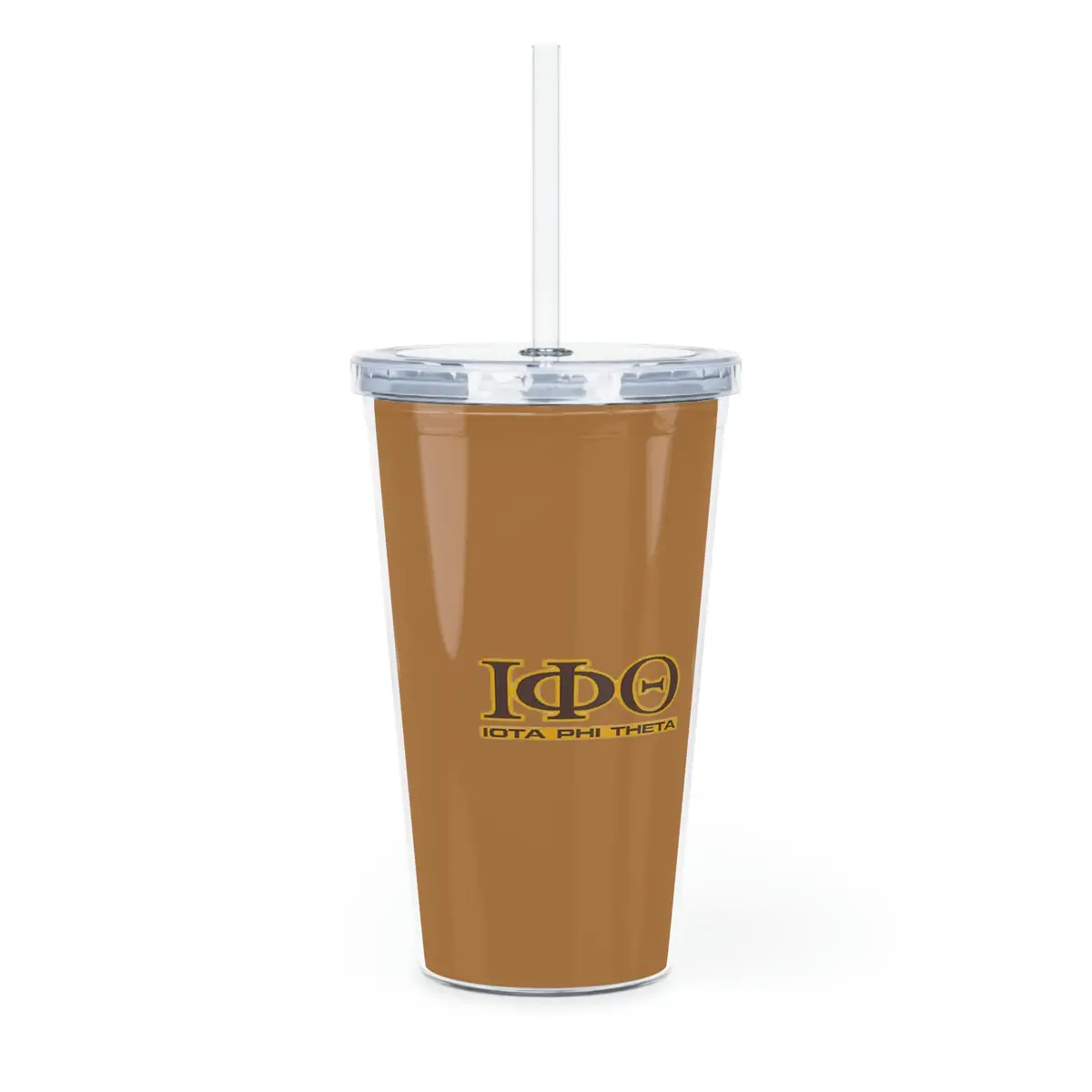Iota Phi Theta Plastic Tumbler With Straw 1