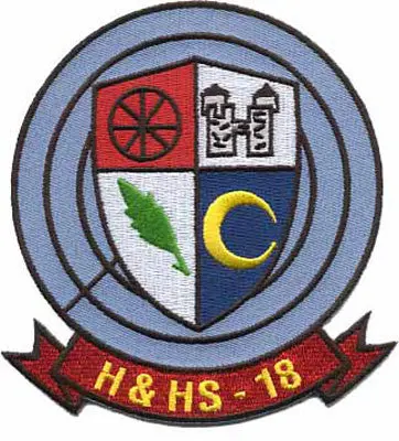 Officially Licensed Usmc H&Hs-18 Patch 1