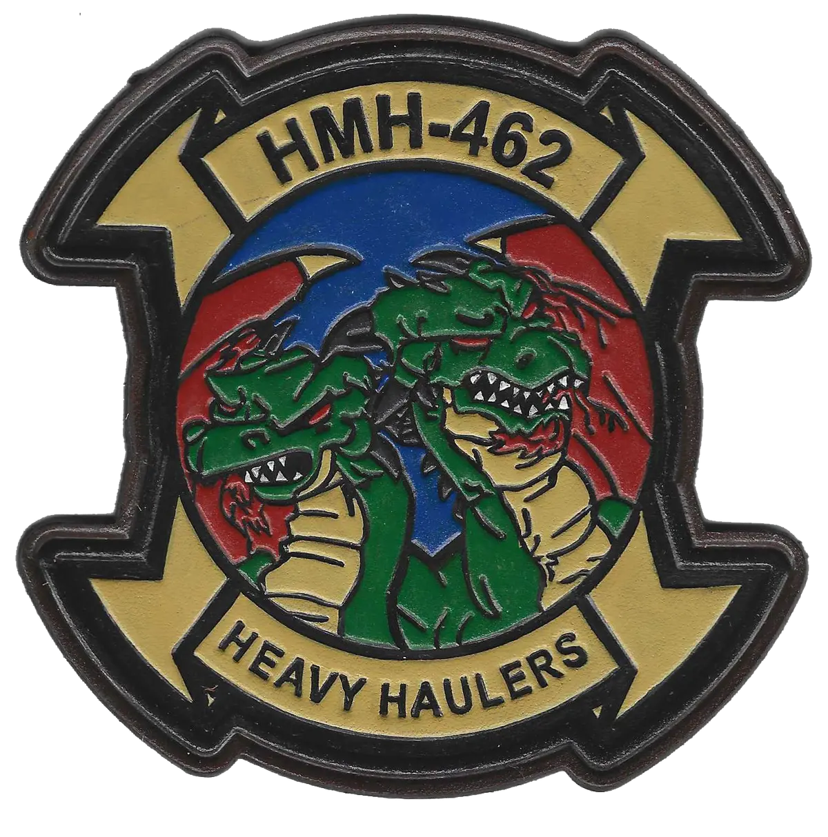 Officially Licensed Hmh-462 Heavy Haulers Leather Patch 2