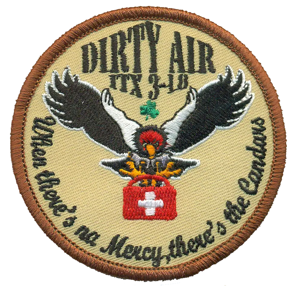 Official Hmh-464 Dirty Air Itx 3-18 Desert Tan Patch 1