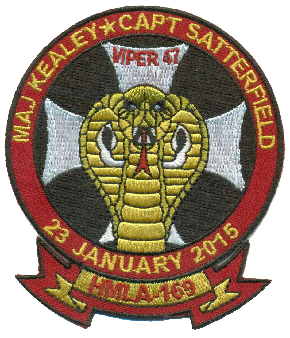 Hmla-169- Maj Kealey/Capt Satterfield Memorial Patch 1