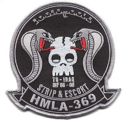 Officially Licensed Usmc Hmla-369 Gunfighters Oif Patch 1