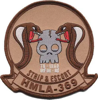 Officially Licensed Usmc Hmla-369 Gunfighters Oif Desert Tan Patch 1