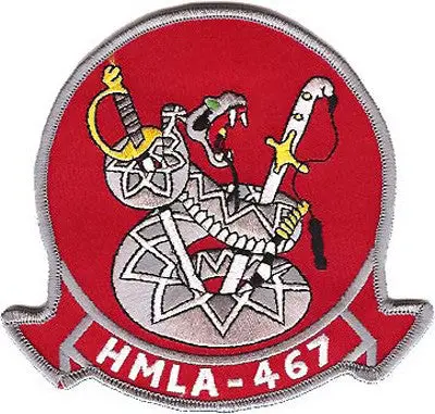 Officially Licensed Usmc Hmla-467 Sabers Patch 1
