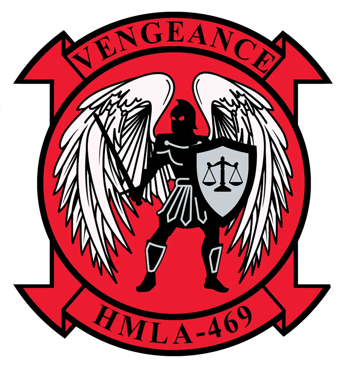 Officially Licensed Usmc Hmla-469 Sticker 1