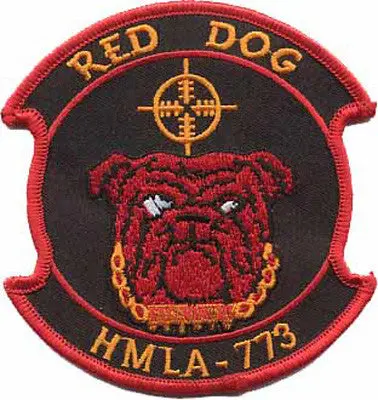 Officially Licensed Usmc Hmla-773 Red Dog Patch 1