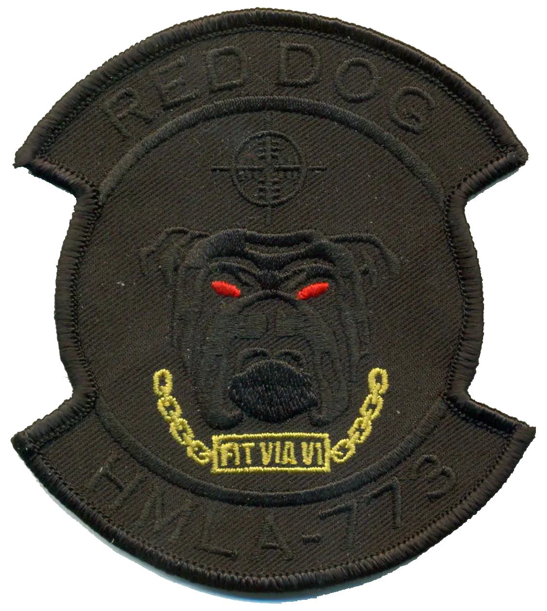 Officially Licensed Usmc Hmla-773 Red Dog Blackout Patch 1