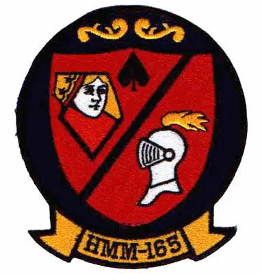 Officially Licensed Usmc Hmm 165-White Knights Patch 1