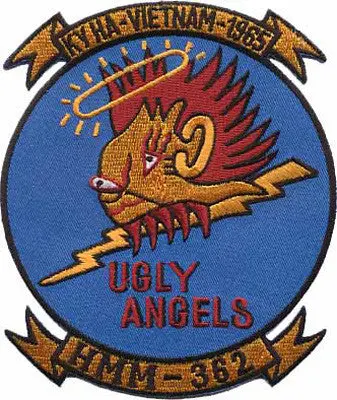 Officially Licensed Usmc Hmm-362 Ugly Angels Patch 1