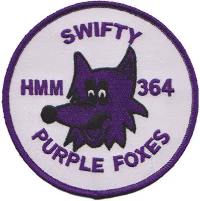 Officially Licensed Usmc Hmm 364 Purple Foxes Squadron Patch 1