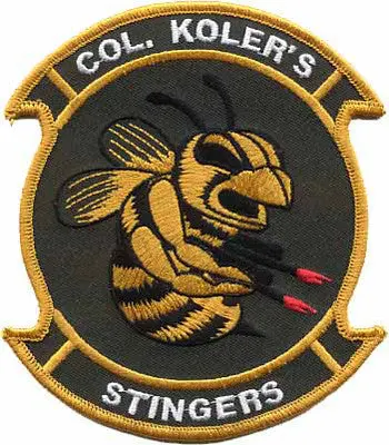 Officially Licensed Hmm-365 Col Koler's Stingers Patch 1