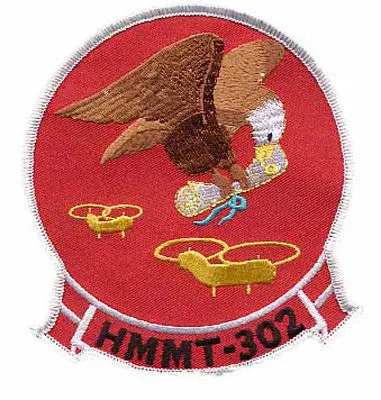 Officially Licensed Usmc Hmmt-302 Patch 1