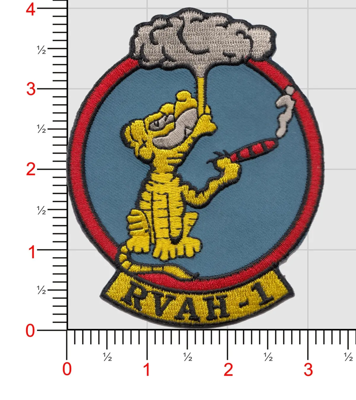 Officially Licensed Us Navy Rvah-1 Smokin' Tigers Squadron Patch 1