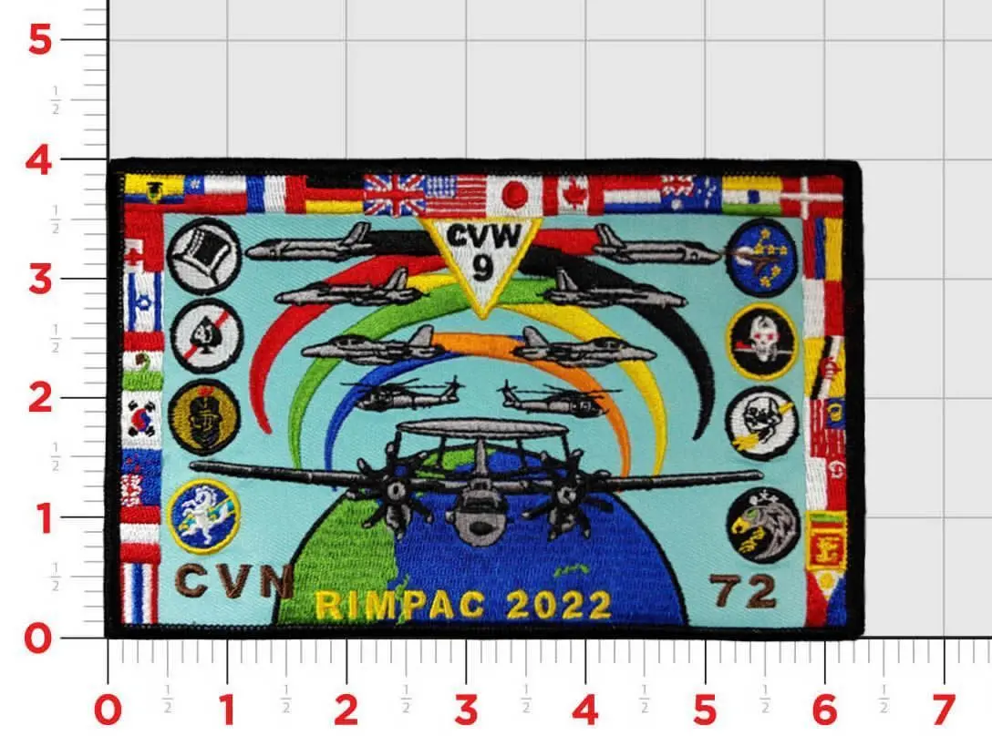 Official Vaw-117 Wallbangers Rimpac 2022 Cruise Patches 1