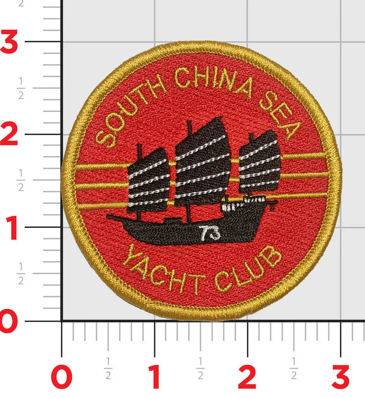 Cvn-73 George Washington South China Sea Yacht Club Shoulder Patch 1