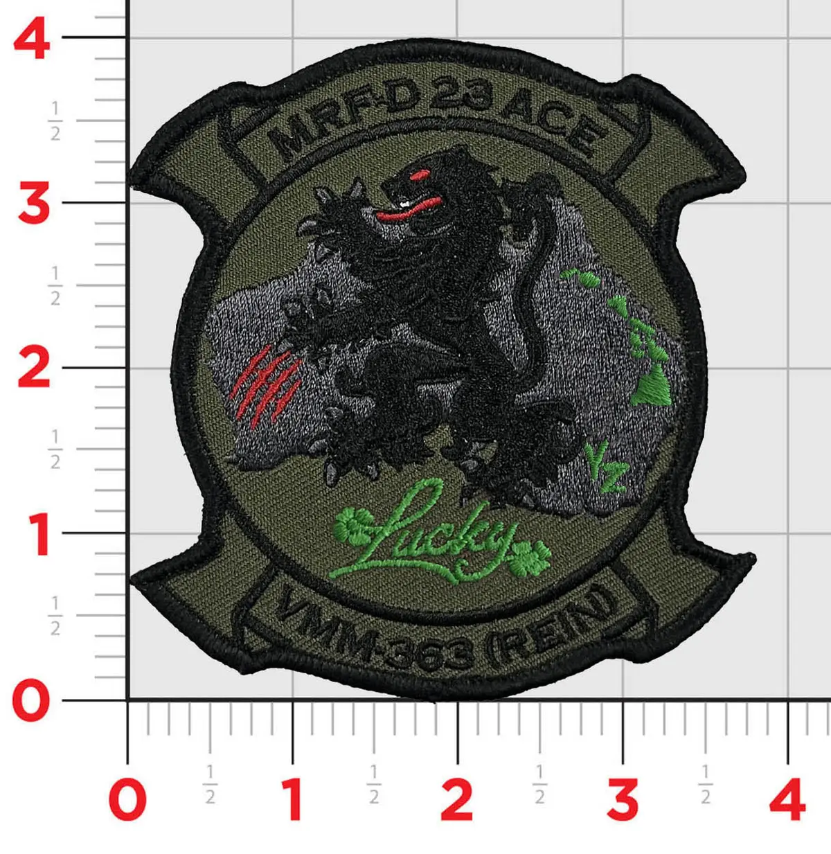 Official Vmm-363 Rein Red Lions Mrf-D 23 Patch 1