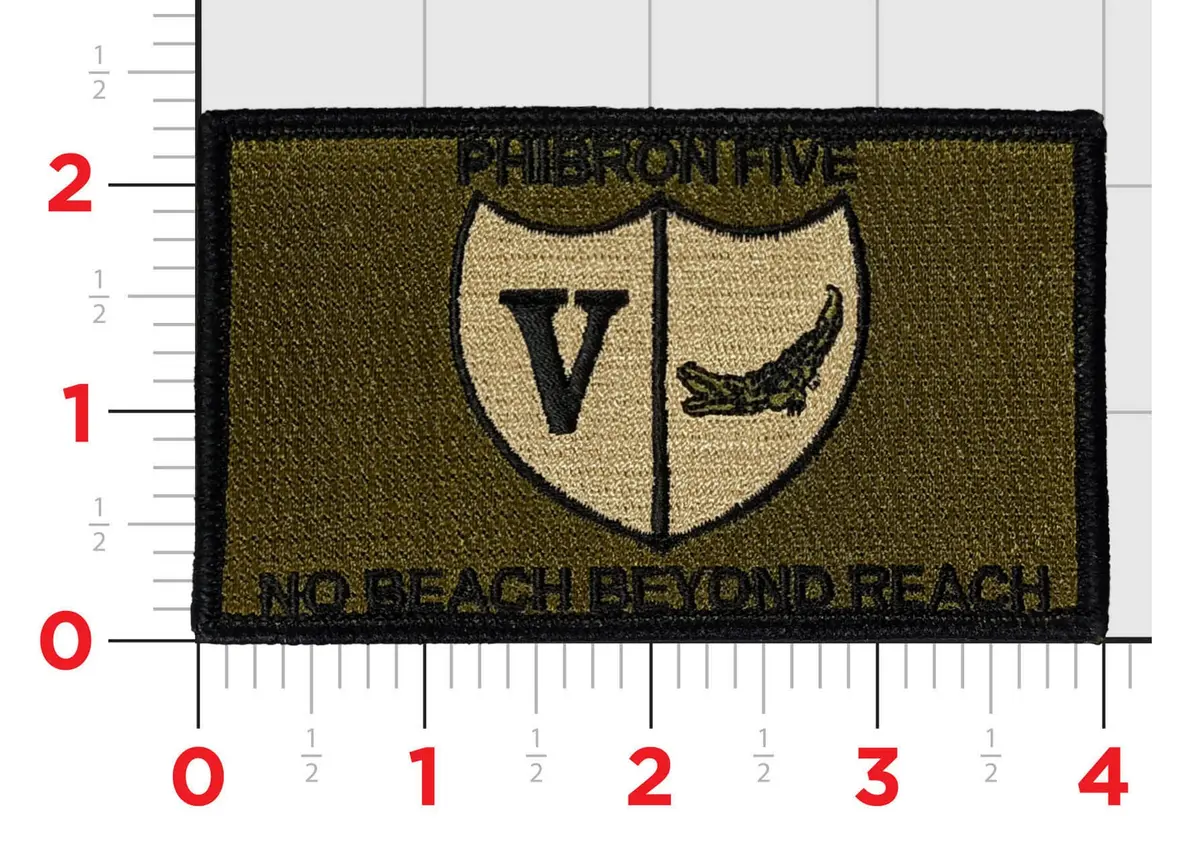 Official Usmc 5Th Amphibious Flag Patch 1