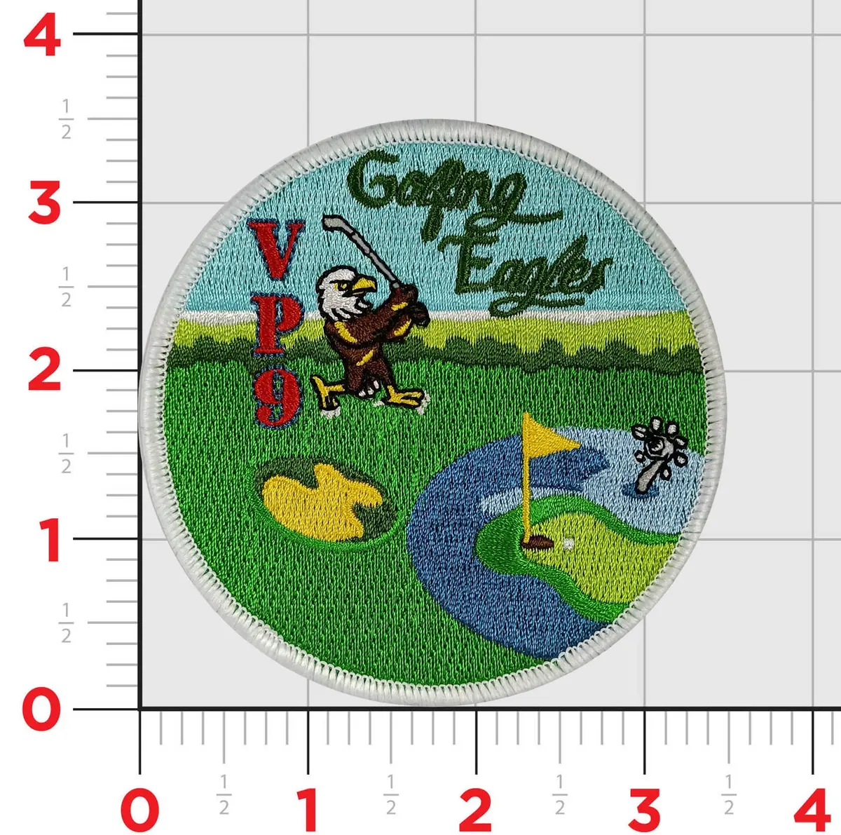 Official Vp-9 Golden Eagles Golf Patch 1