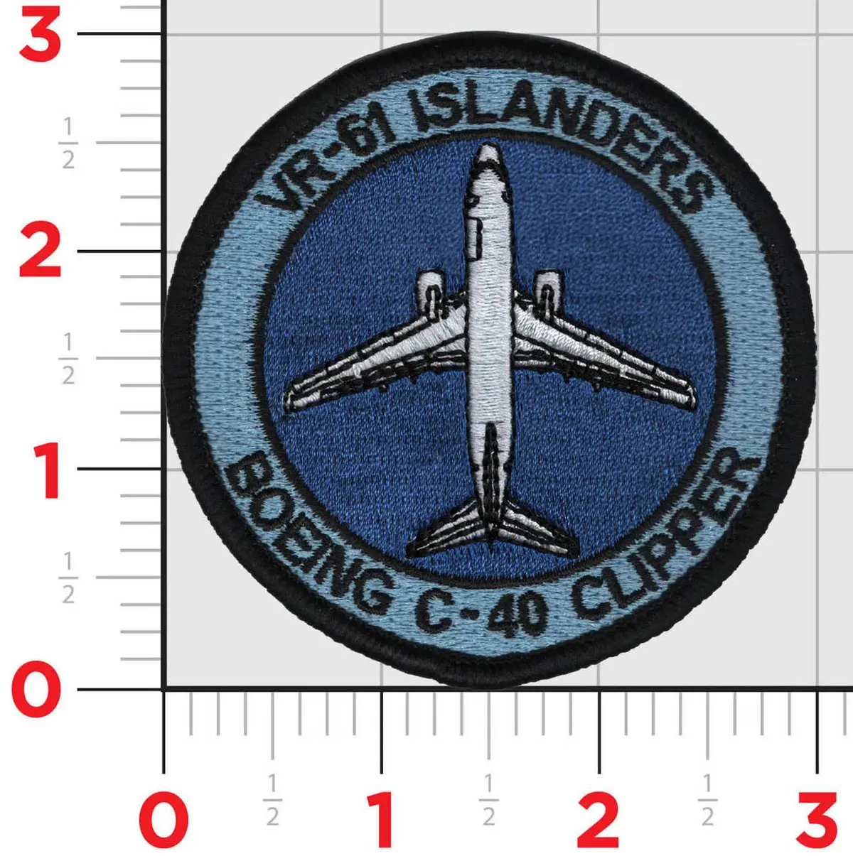Official Vr-61 Islanders C-40 Clipper Shoulder Patch 1