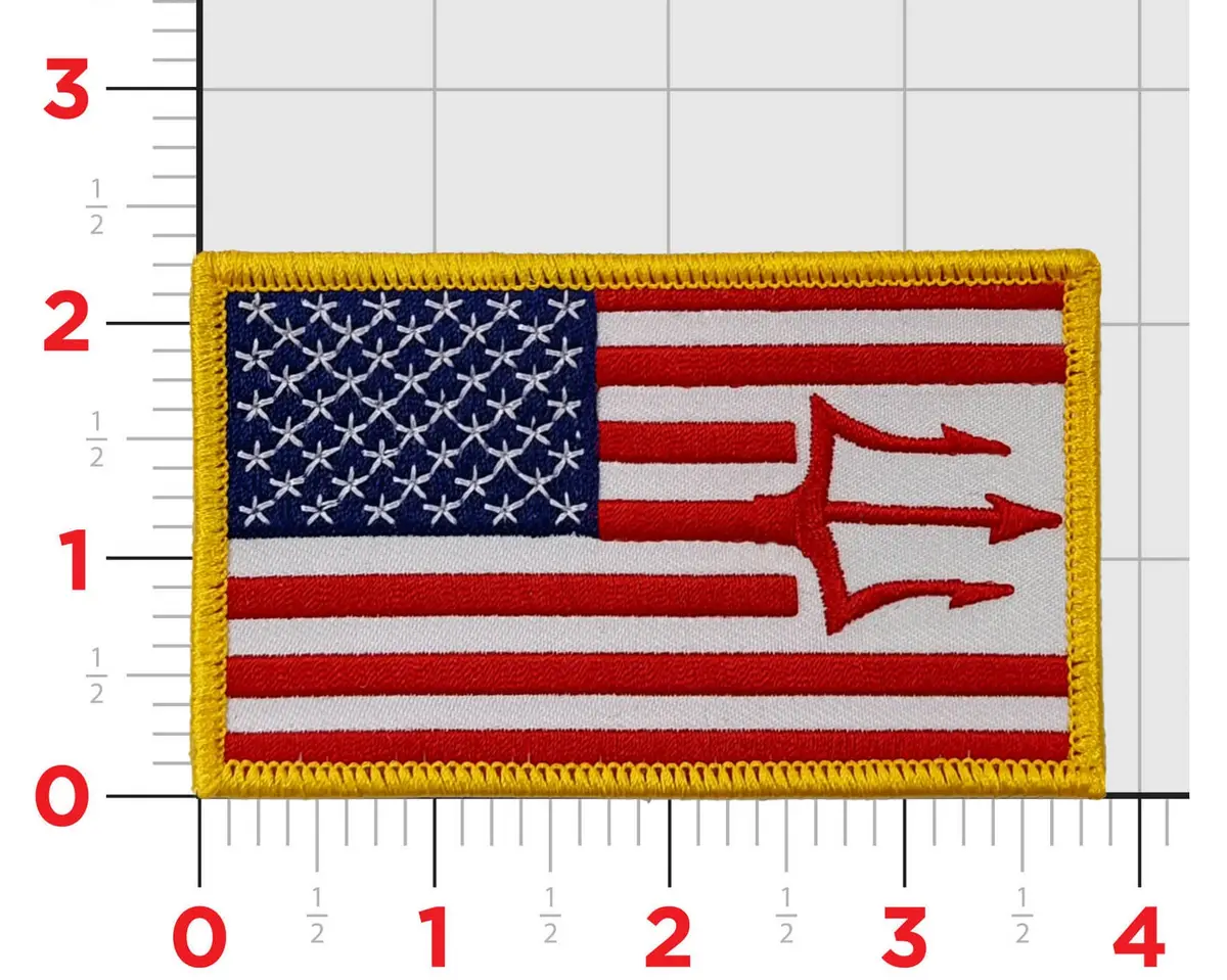 Official Vfa-97 Warhawk’S Us Flag Patches 1