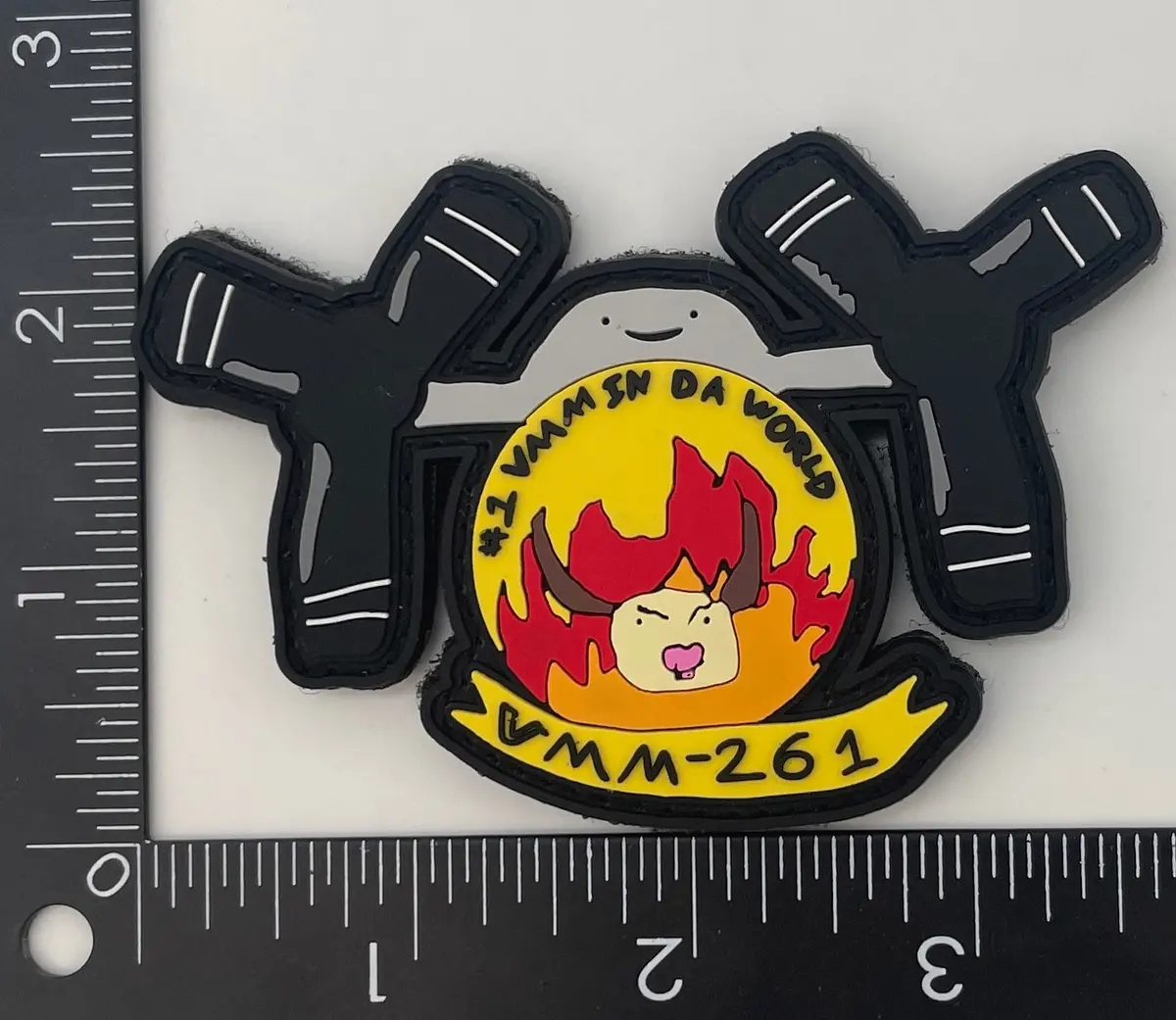 Official Vmm-261 Raging Bulls #1 Vmm In Da World Pvc Patch 1