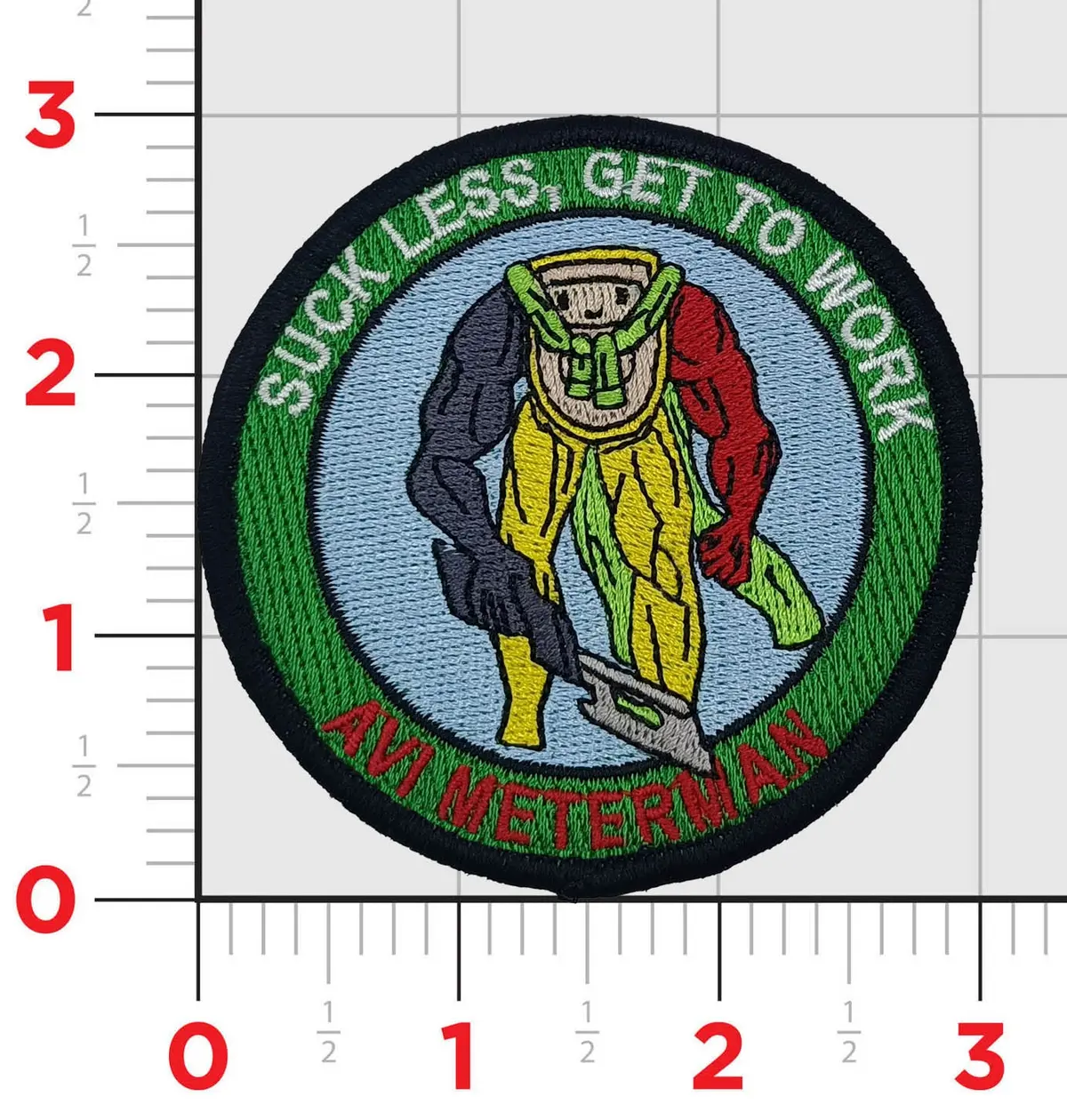 Avi Meterman Work More Suck Less Patches 1