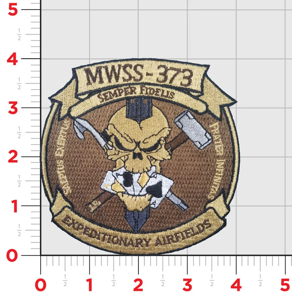 Official Marine Wing Support Squadron Mwss-373 Ace Support Patches 1