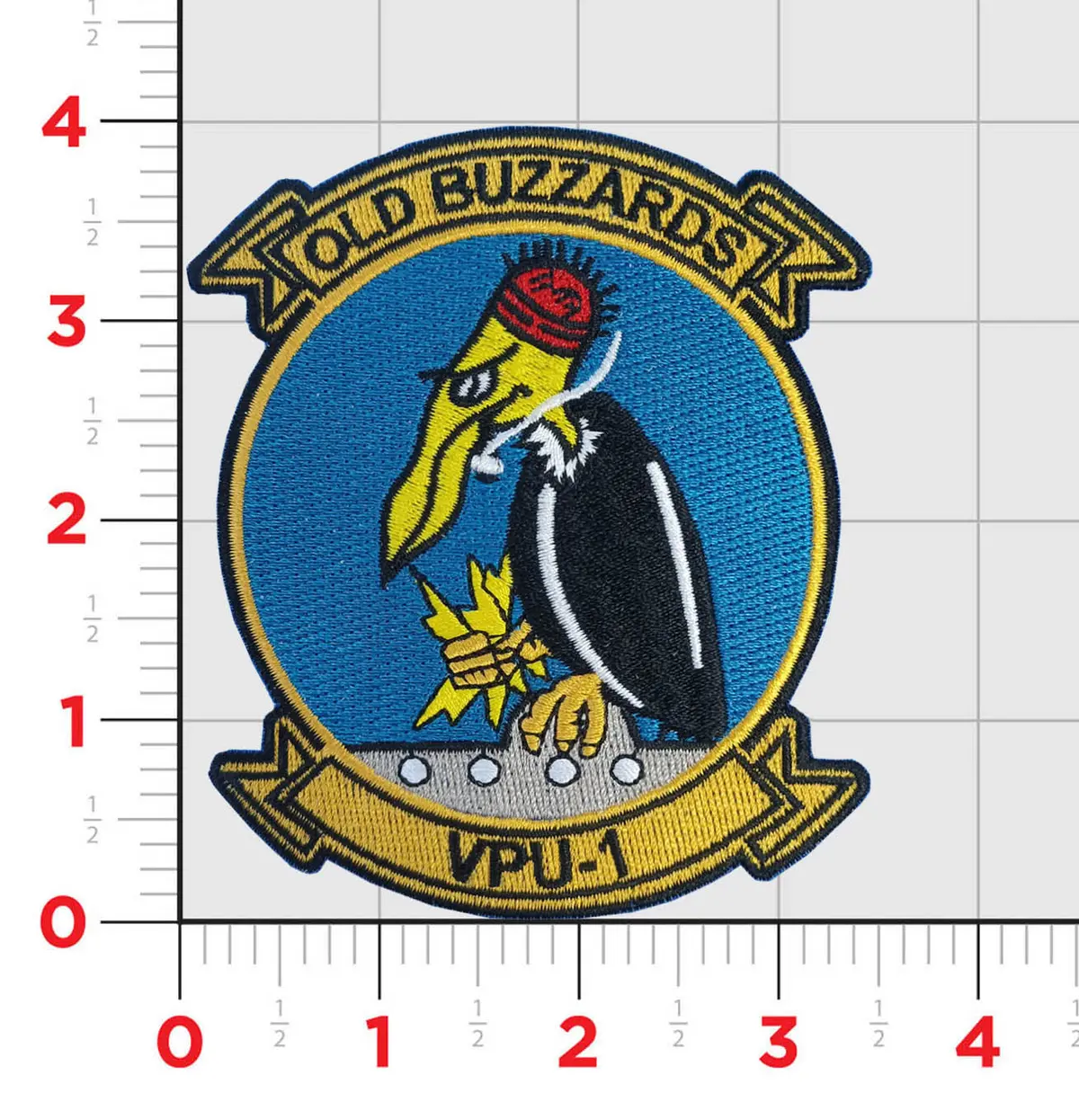 Officially Licensed Us Navy Vpu-1 Old Buzzards Patch 1