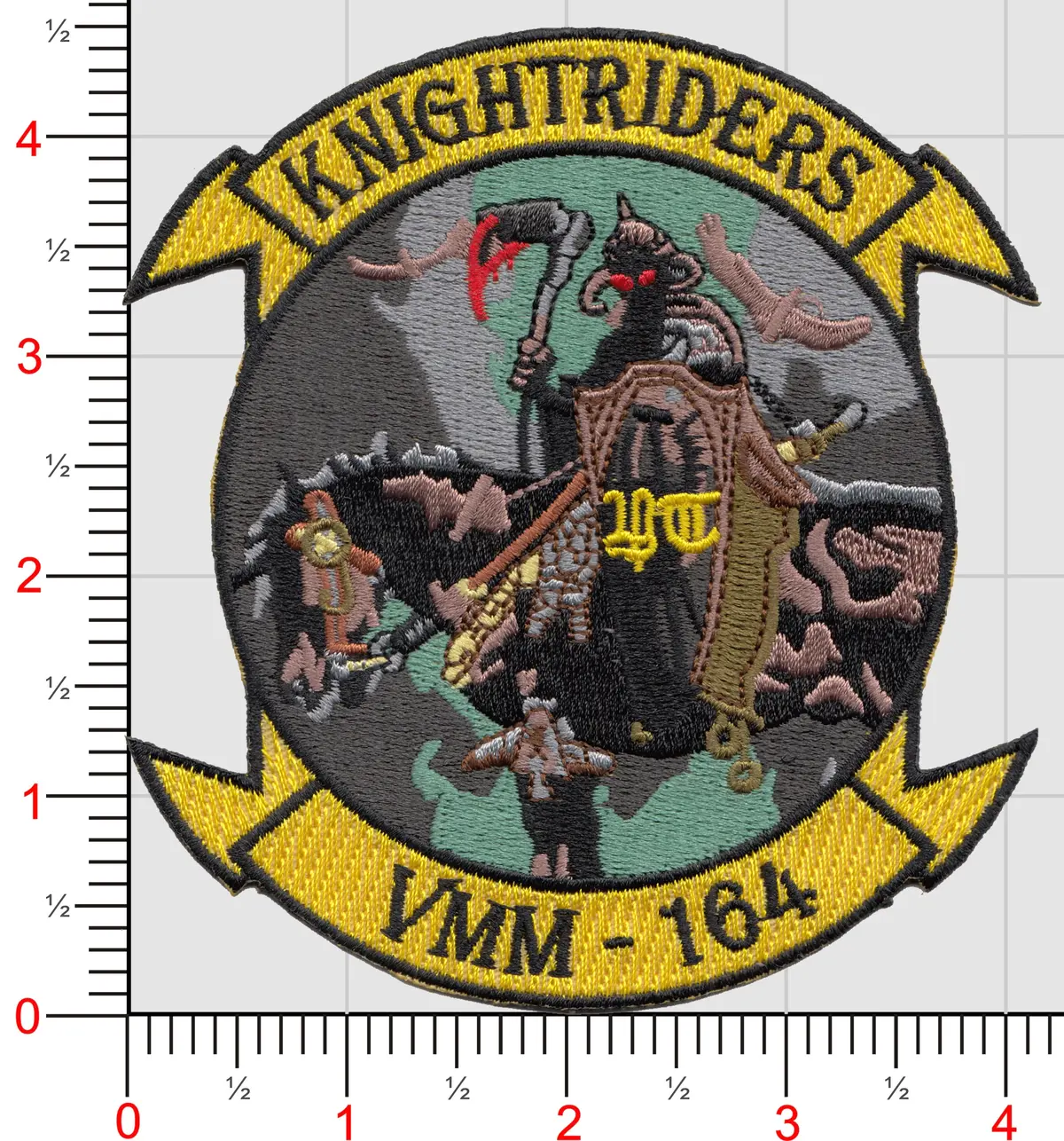 Vmm-164 Full Color Death Dealer Patch 1