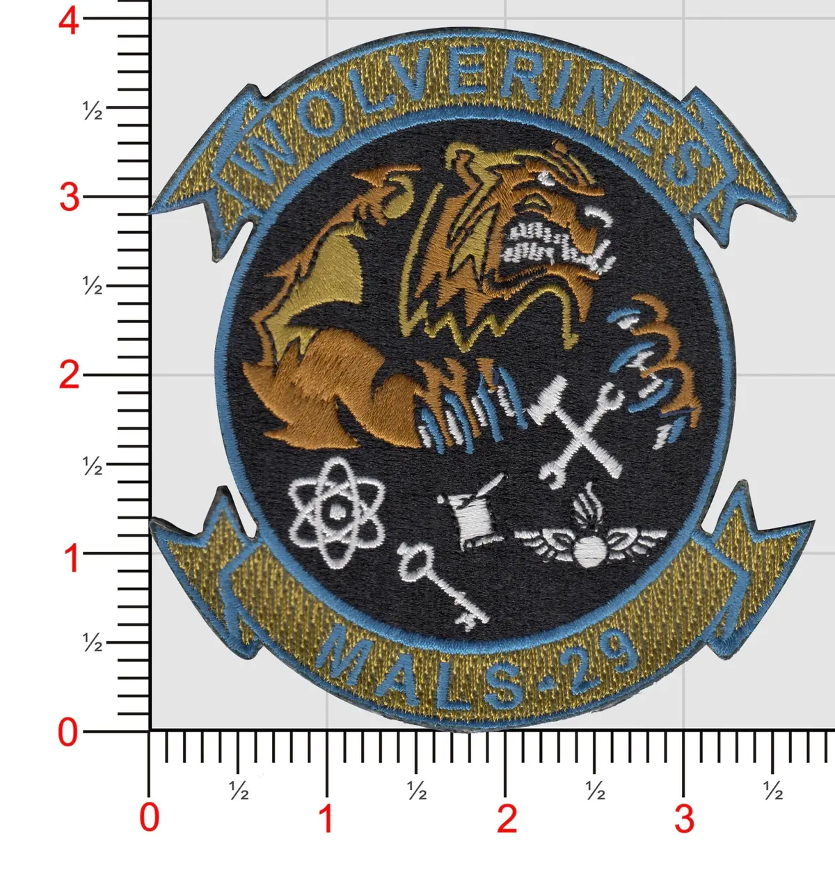 Officially Licensed Usmc Mals-29 Wolverines 2018 Patch 1