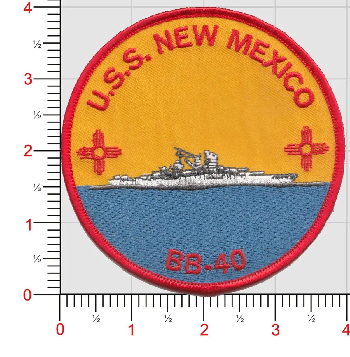Uss New Mexico Bb-40 Patch 1