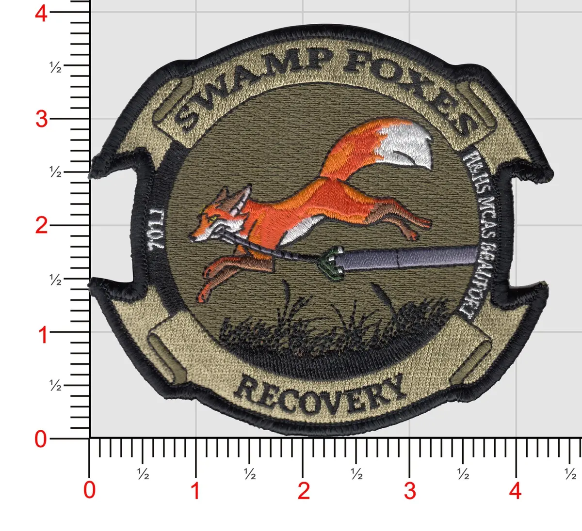 Officially Licensed H&Hs Swamp Foxes Recovery Patches (B) 1
