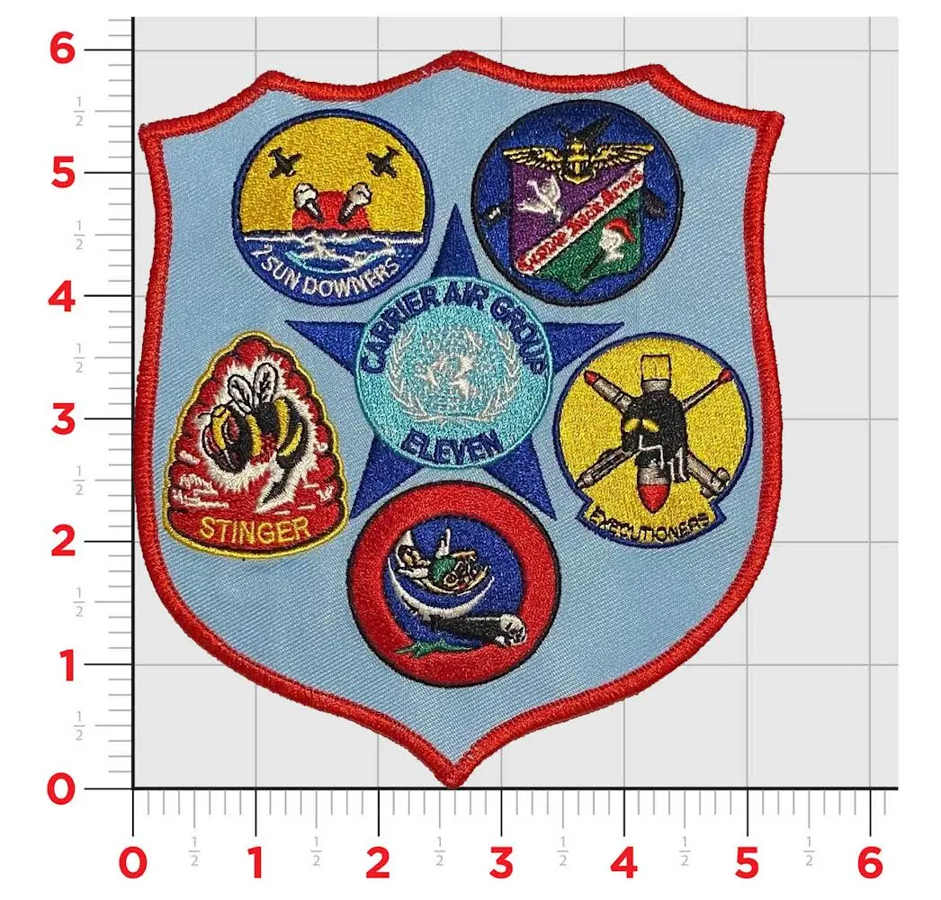 Officially Licensed Us Navy  Carrier Air Group 11 Wwii Patch 1