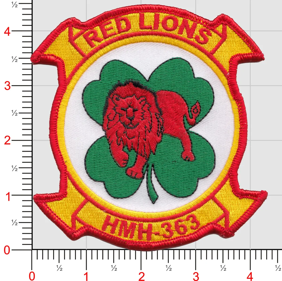 Officially Licensed Usmc Hmh-363 Lucky Red Lions Patch 1