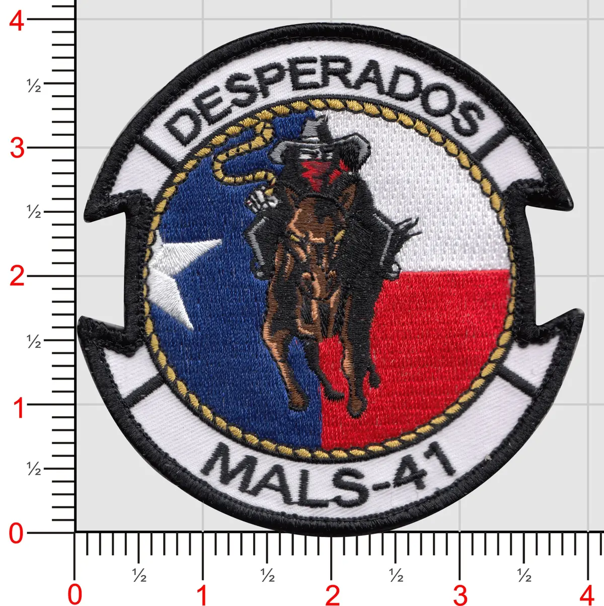 Officially Licensed Usmc Mals-41 Desperados Patch 1
