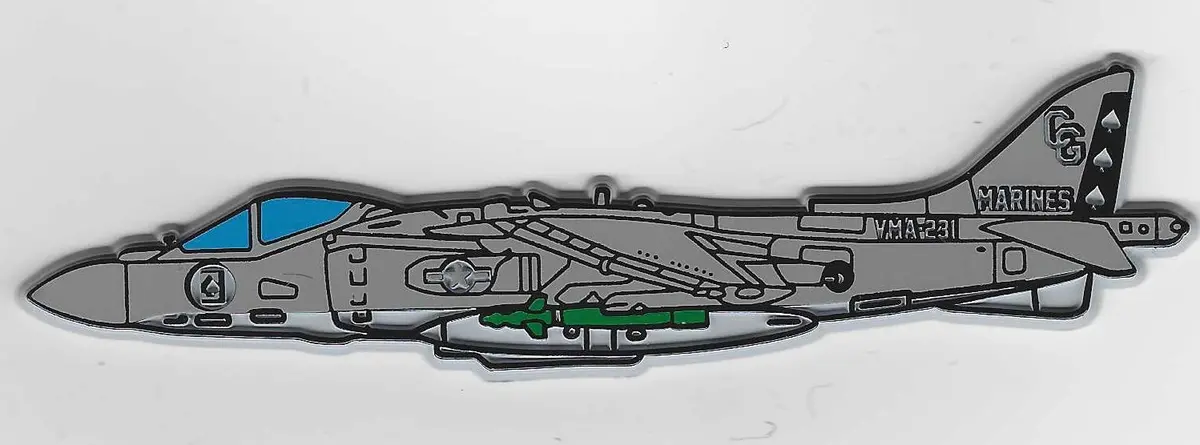 Vma-231 Ace Of Spades Harrier Magnet 1