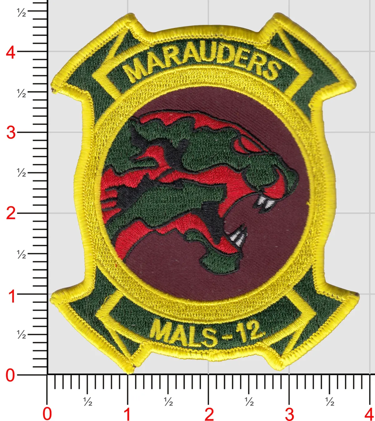 Officially Licensed Usmc Mals-12 Marauders Patches 1