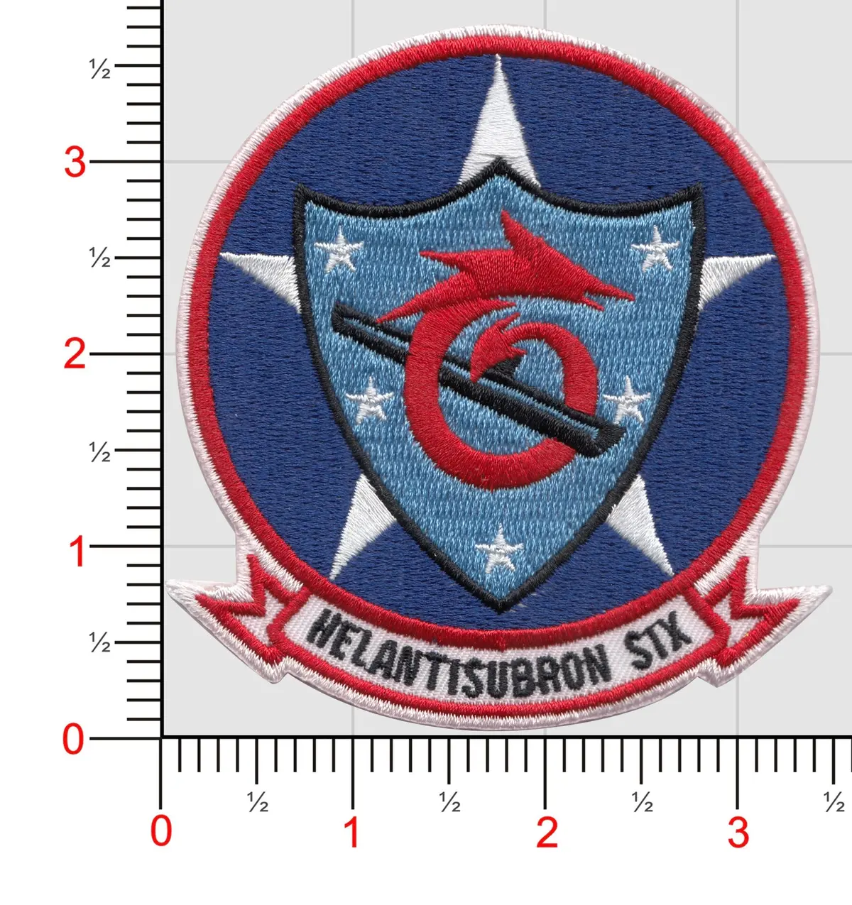Officially Licensed Us Navy Hs-6 Indians Squadron Patch 1