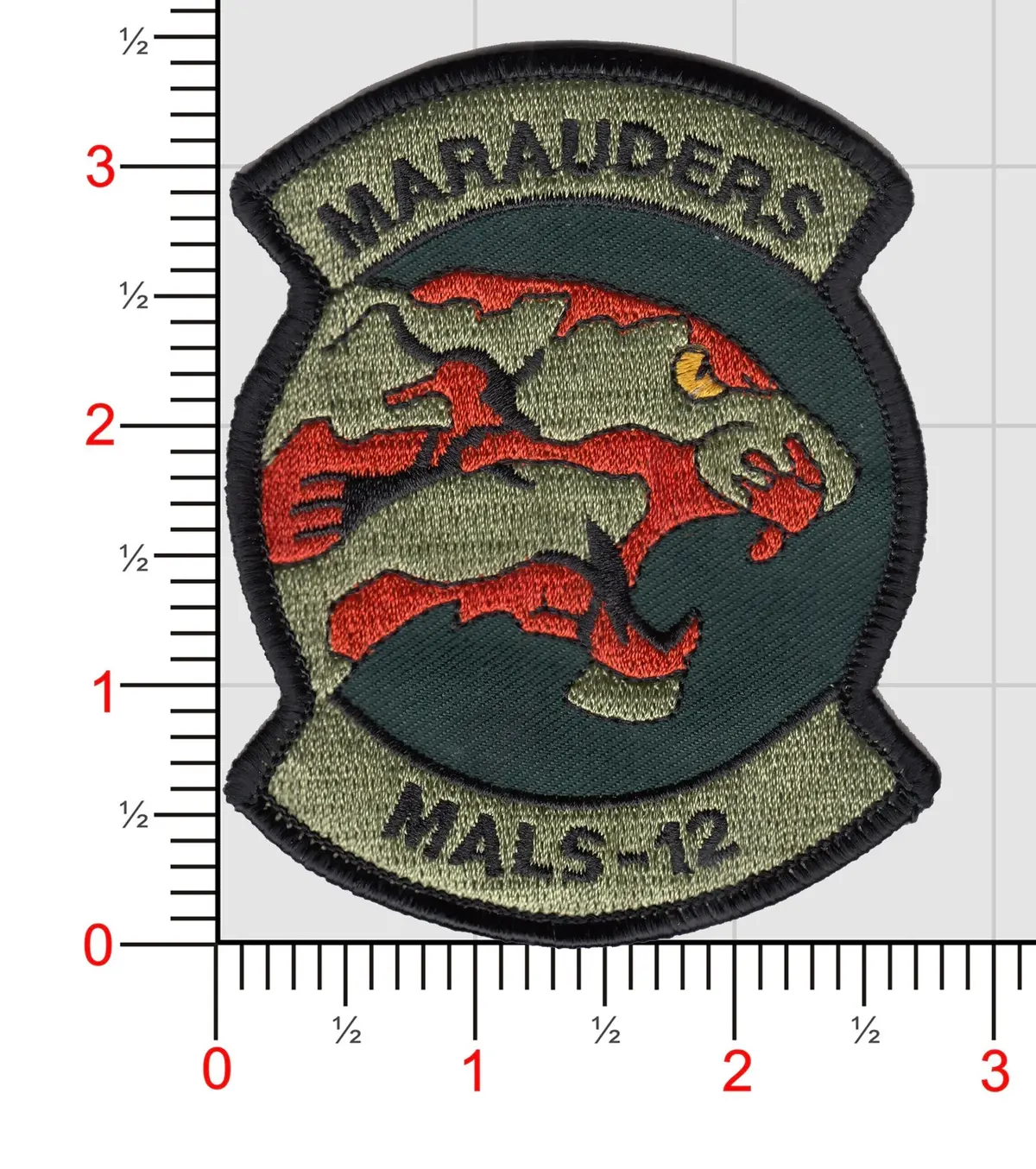 Officially Licensed Usmc Mals-12 Marauders Patch 1