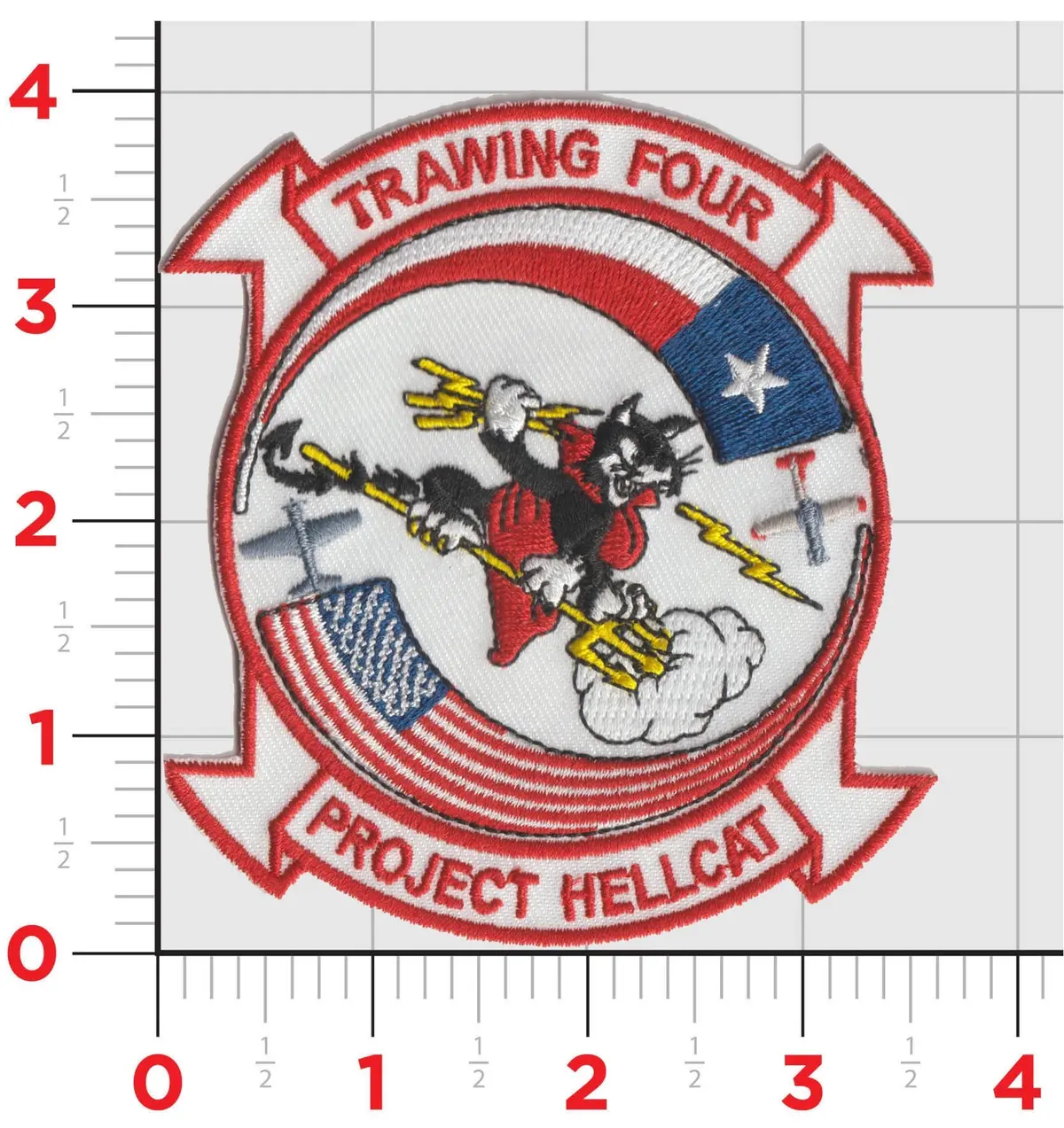 Officially Licensed Us Navy Project Hellcat Training Wing 4 Patches 1