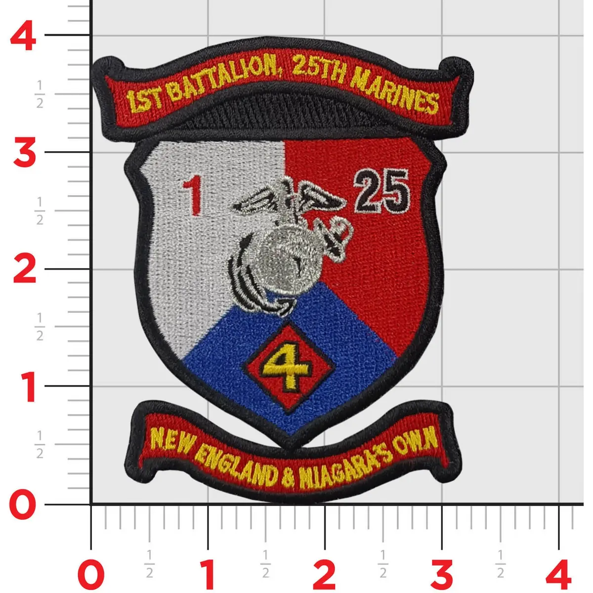 Officially Licensed 1St Battalion 25Th Marine Regiment Patches 1
