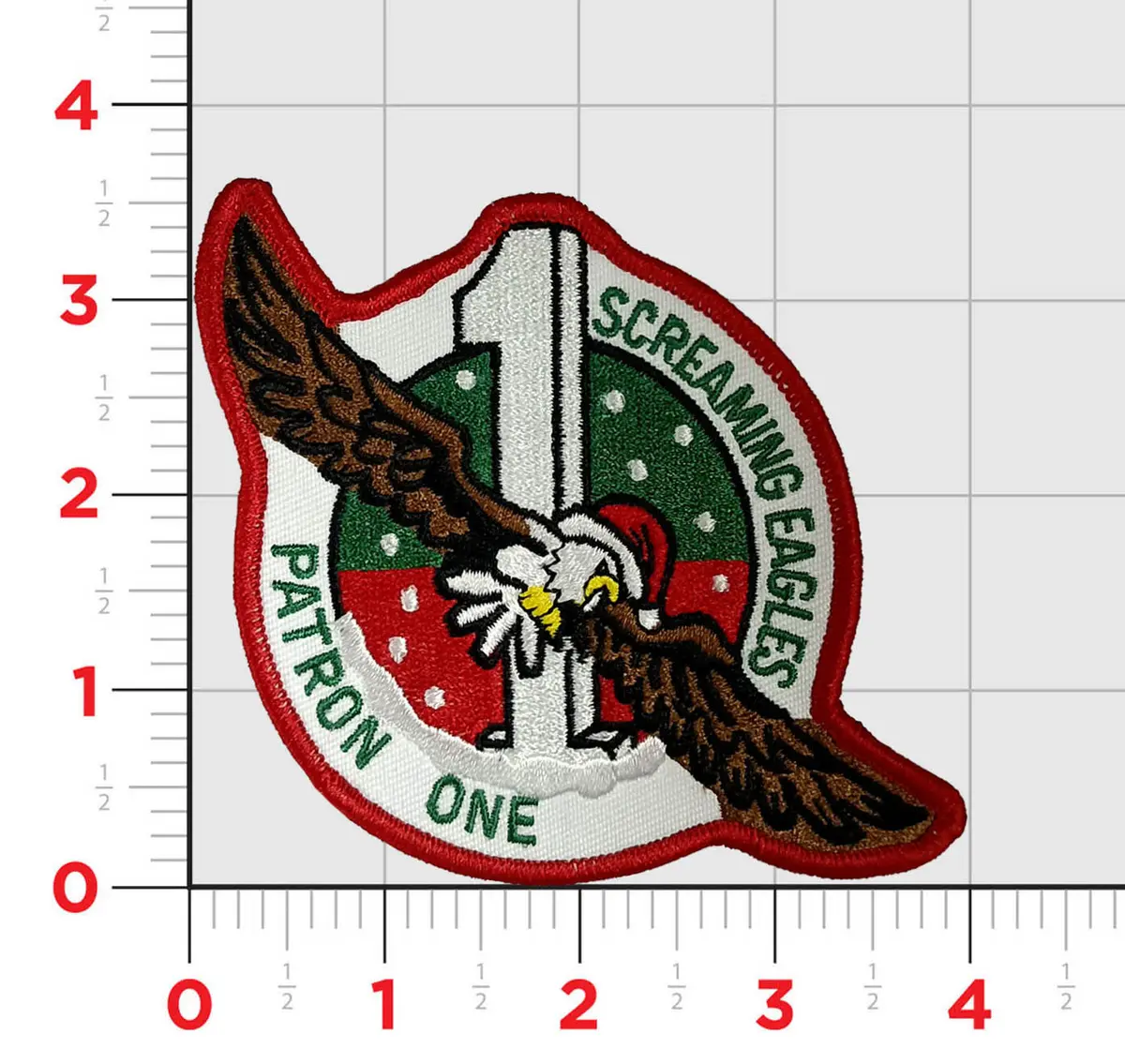 Official Vp-1 Screaming Eagles Christmas Patch 1