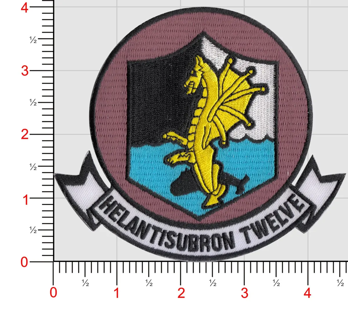 Officially Licensed Us Navy Hs-12 Wyverns Patch 1